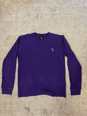 OVO Purple Long-Sleeve Crewneck Shirt